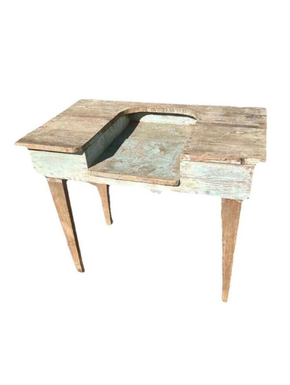 Dough Trough Farmhouse Table Sycamore Oak/Pine Primitive Naive Rare Rustic